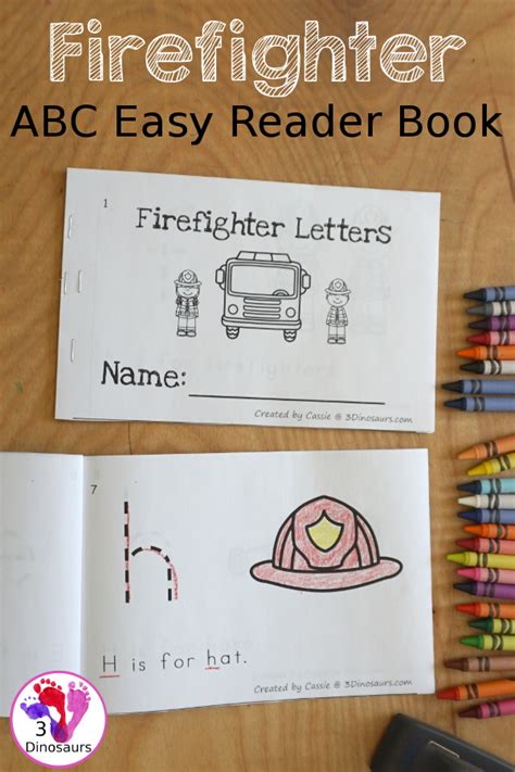 Printable Firefighter Book Fr Prek