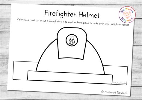 Printable Firefighter Marshall Hat