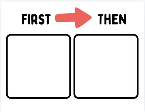 Printable First Then Chart