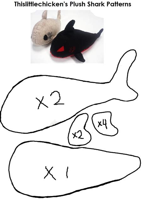 Printable Fish Plushie Pattern