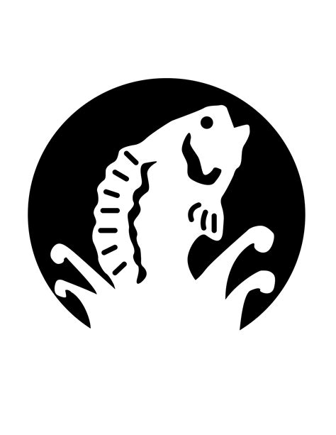 Printable Fish Pumpkin Stencil