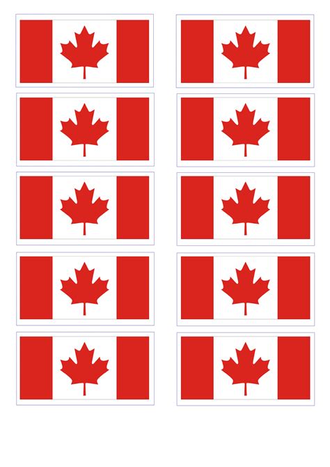 Printable Flag Of Canada