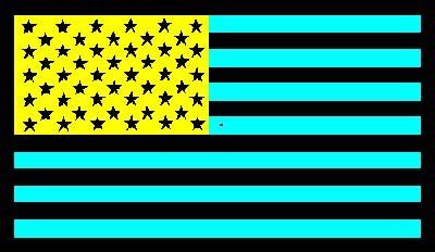 Printable Flag Optical Illusion