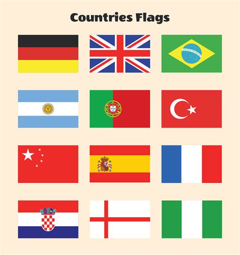 Printable Flags From Different Countries
