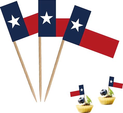 Printable Flags Texas Cupcakes