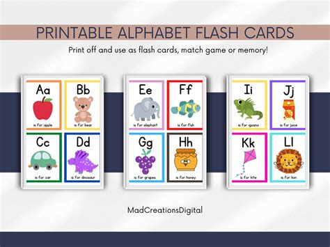 Printable Flash Cards 1 Page