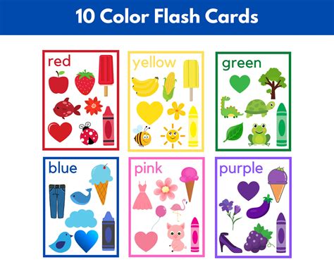 Printable Flash Cards Colors