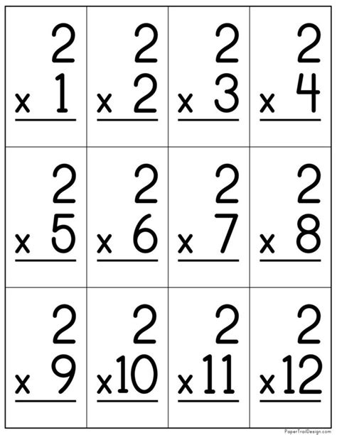Printable Flashcards 2 Facts