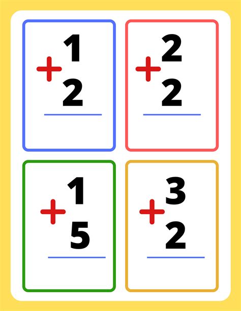 Printable Flashcards For Addition