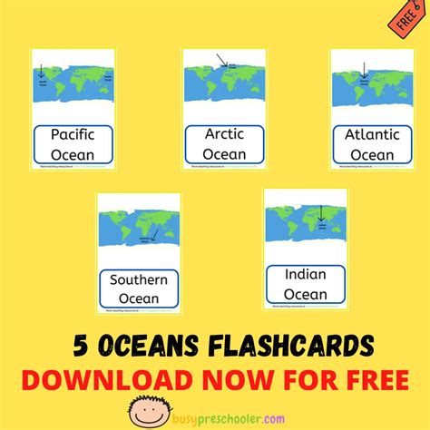 Printable Flashcards For All Oceans