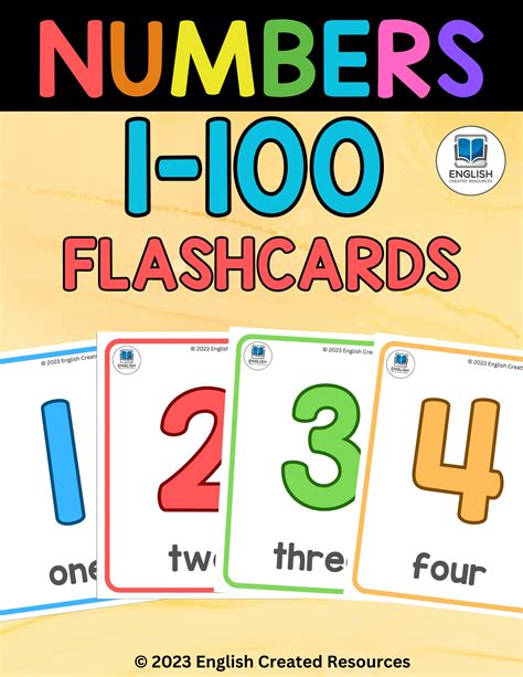 Printable Flashcards Numbers 1 100