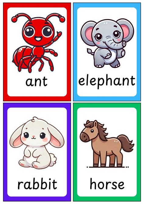 Printable Flashcards Of Animals