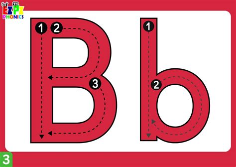 Printable Flashcare On Letter Bb