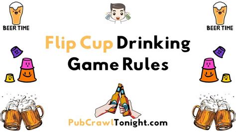 Printable Flip Cup Drinking Game