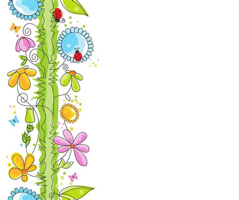 Printable Flower Garden Border