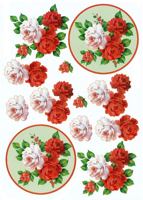 Printable Flowers For Decoupage