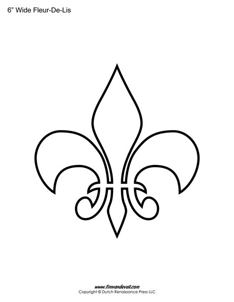 Printable Flure De Lis