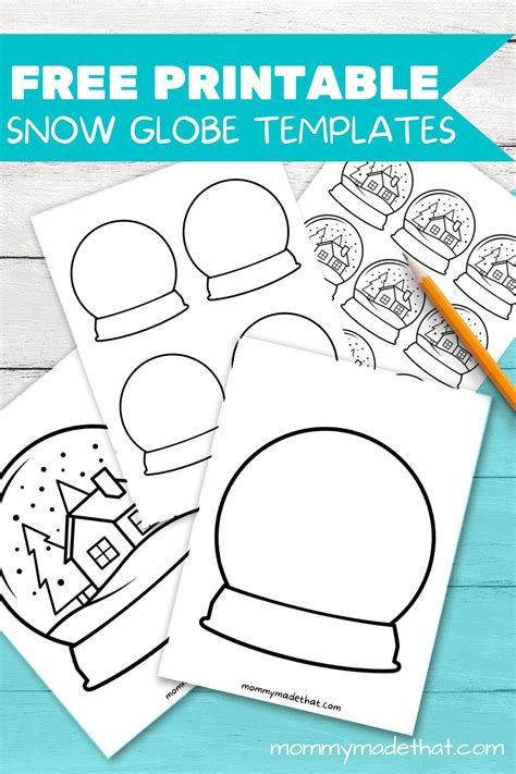 Printable Flyer Snow Globes