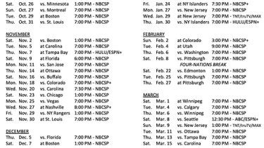 Printable Flyers Broadcast Schedule