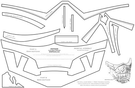 Printable Foam Mask Template