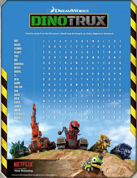 Printable Foldable Dinotrux Craft