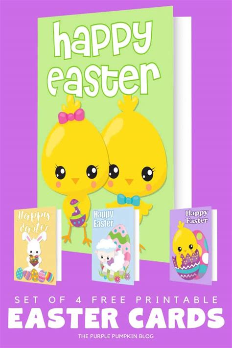 Printable Foldable Easter Cards 8X11