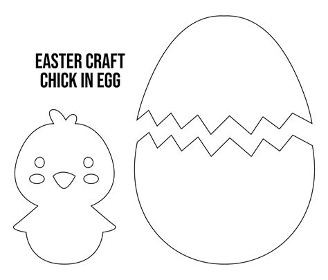 Printable Foldable Easter Chick For Kids