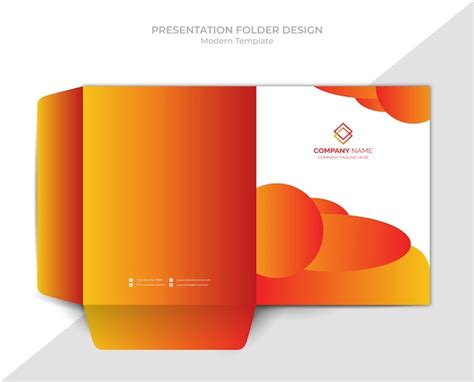 Printable Folder Presentation Stock