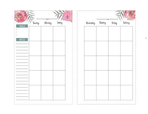 Printable For Happy Planner