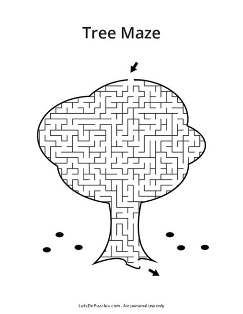 Printable Forest Mazes For Prek
