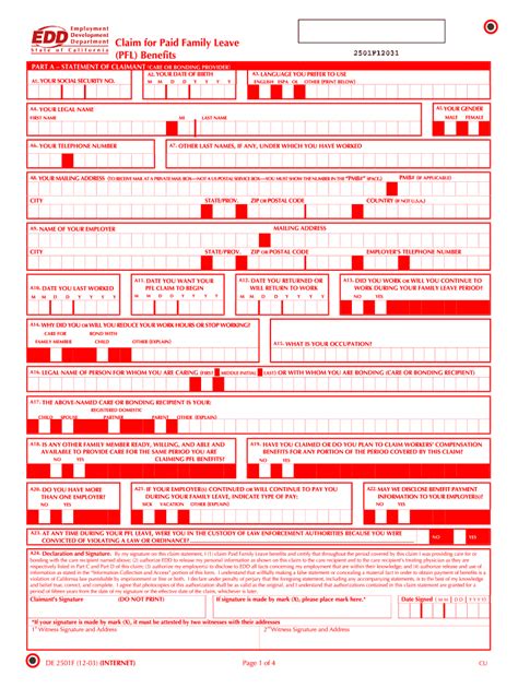Printable Form De 2501 F