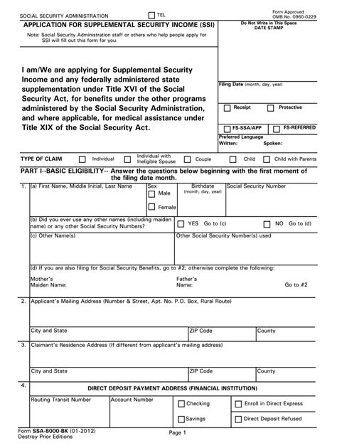 Printable Form Ssi 4146