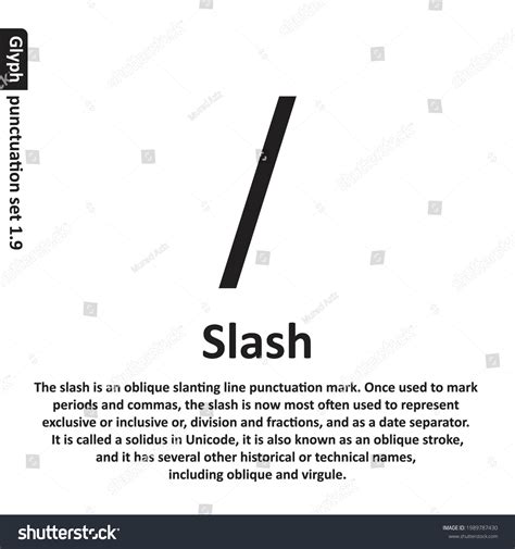 Printable Forward Slash Punctuation Mark Clipart