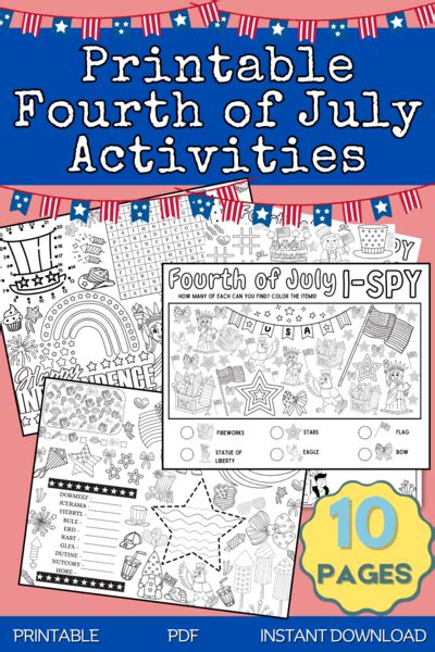 Printable Fourth Of July Activities