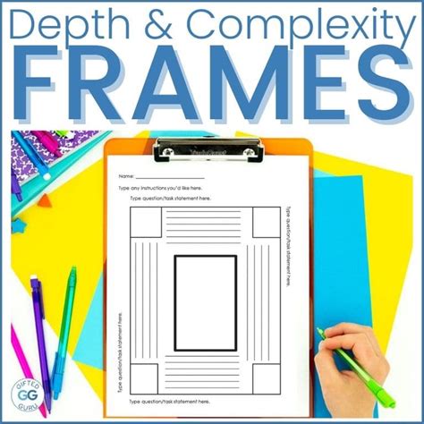 Printable Frames For Depth And Complexity Icons