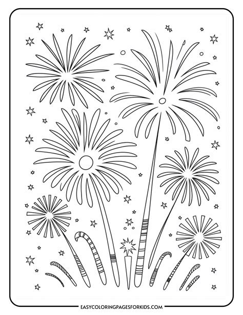 Printable Free Fireworks Image