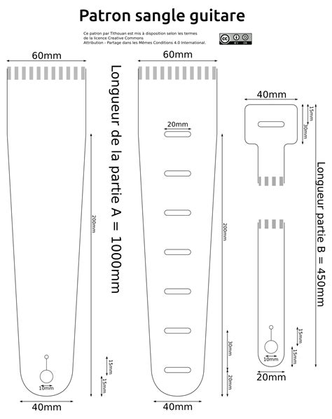 Printable Free Guitar Strap Tooling Patterns