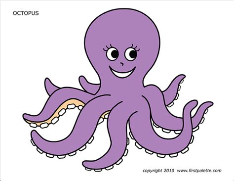 Printable Free Octopus Colored