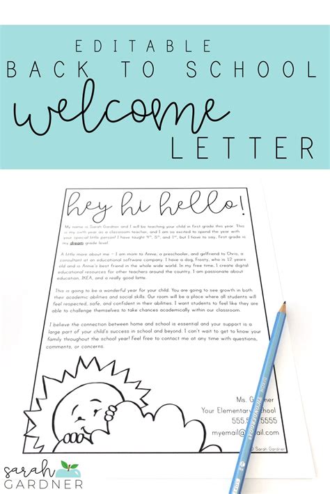 Printable Free Parent Letter