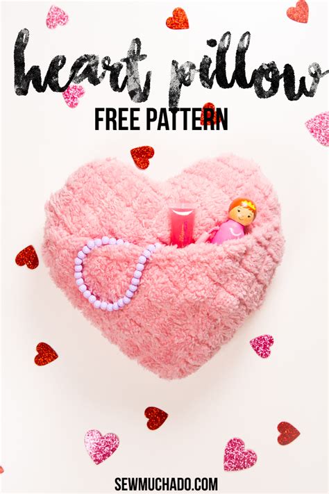 Printable Free Pattern For Small Heart Pillow