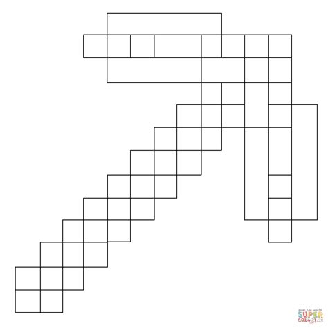 Printable Free Pickaxe Minecraft