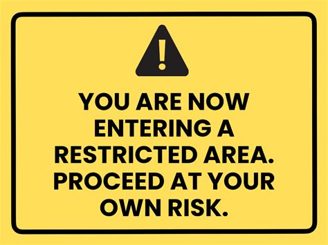 Printable Free Signs Template