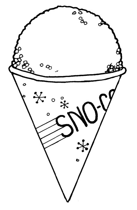 Printable Free Snow Cone
