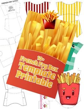 Printable French Fry Box
