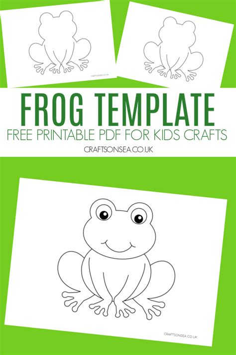 Printable Frog Shaped Book