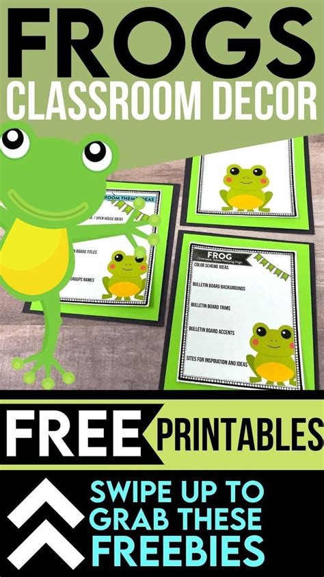Printable Frog Theme Classroom Decorations