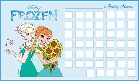 Printable Frozen Potty Chart