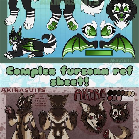 Printable Fursuit Ref Shee
