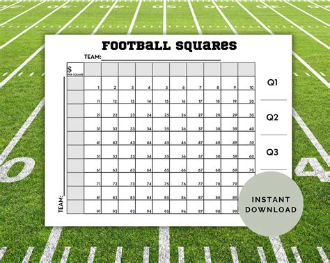 Printable Game Board Squares