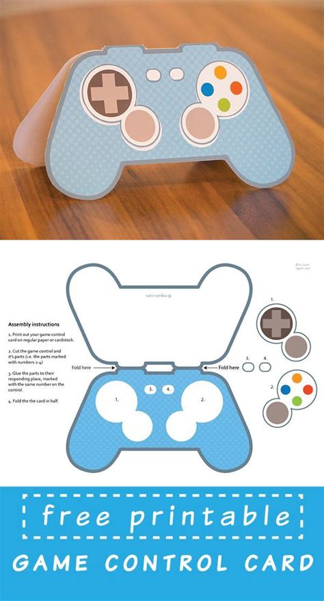 Printable Game Controller Card